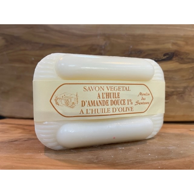 Franse olijfzeep zoete amandelolie 250 gr